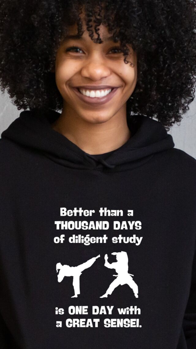 Motivate yourself and honor your sensei with this karate hoodie, available in several colors and sizes. 

I came up with this anglicized version of a Japanese proverb in 2017 and have tried it in different fonts, but this is the first time I've included an image.* I paired it with a bold new easy-to-read font. 

This item is available in my Etsy shop at https://etsy.me/3UIdRNO, but...

It's CHEAPER in my new pop-up shop: https://bpos.printify.me/. 
(Fewer fees=lower prices!)

This design is also newly available on posters in 5 different sizes, on Etsy and in the pop-up shop. Let me know if you'd like to see it on a sweatshirt (sans hood), tee or in different colors. 

* These silhouettes were created by my husband, Matthew Bohan of Bohan Art, originally for Holt Dojo, our favorite. 💕😊 #holtdojo 

#navy #black #white #pullover #karatehoodie #karatesweatshirt #karategift #martialartsgift #senseigift #karatesaying #japaneseproverb #karateinspiration #dojo #karatestudio #martialartshoodie #martialartssweatshirt #motivationalkarate #shidokan
